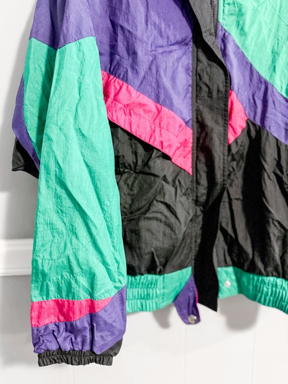 Vintage Andy Johns Colorblock Windbreaker Jacket - Picture 3 of 5